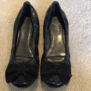 Black slip on shoes